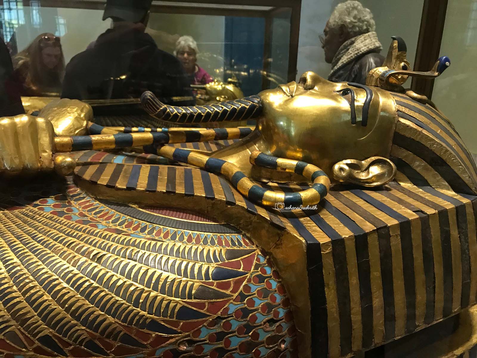 Gold mask of Tut-Ankh-Amun Egypt