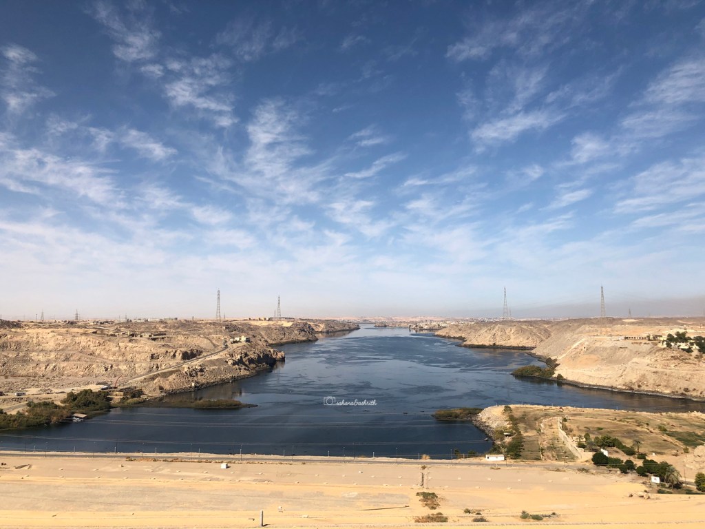 View of Nile from Aswan dam