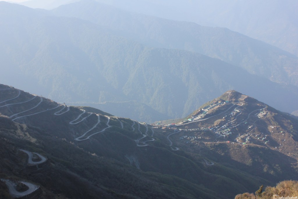 The best part of Sikkim is Zuluk with winding serpantine roads in the mountains