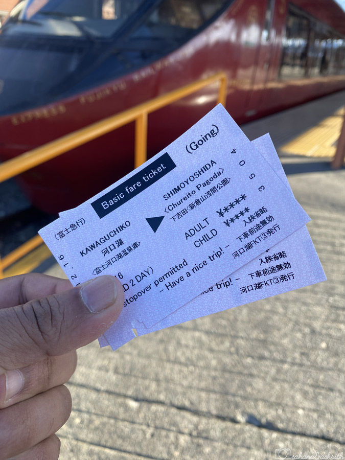 japan public transport ticket for trains