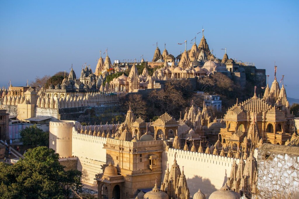 collection of marble templaes at Palitana