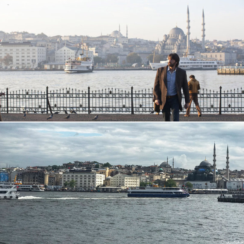 Argo filming locations in Istanbul showing city silhouette