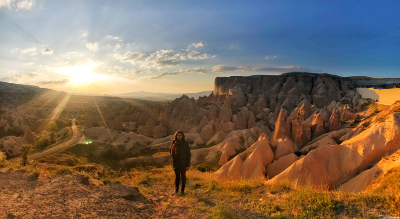 vacaywork author sahana standing at derwent valley during sunset
