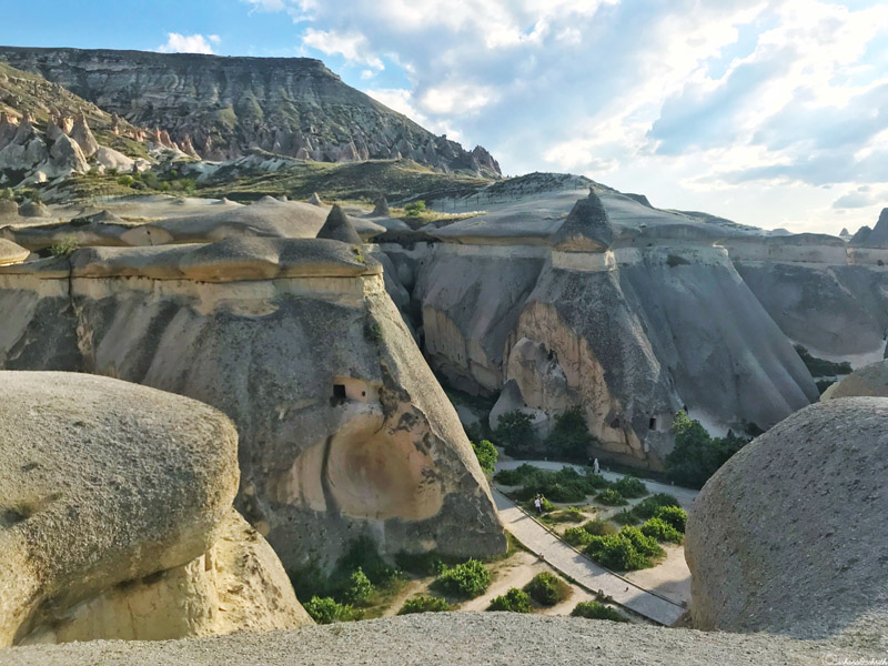 weird formations in pasabar valley of cappadocia seen from higher level