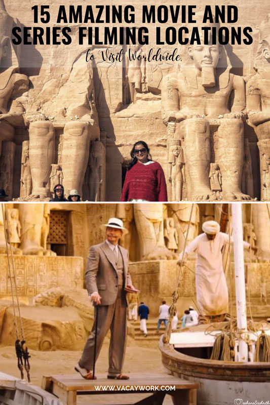 death on the nile scene at abu simbel in movie and reality