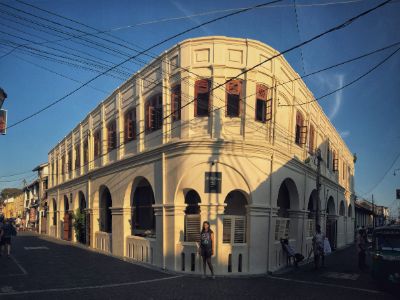 Dutch-style colonial building in Galle, Sri Lanka.